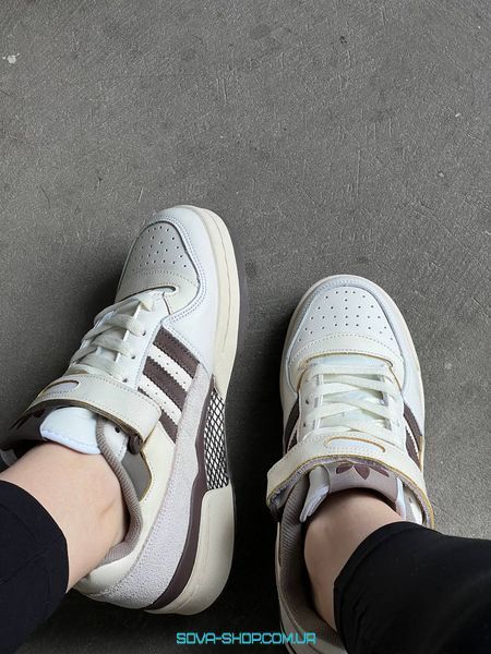 Мужские и женские кроссовки Adidas Forum 84 Low Brown фото