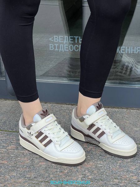 Мужские и женские кроссовки Adidas Forum 84 Low Brown фото