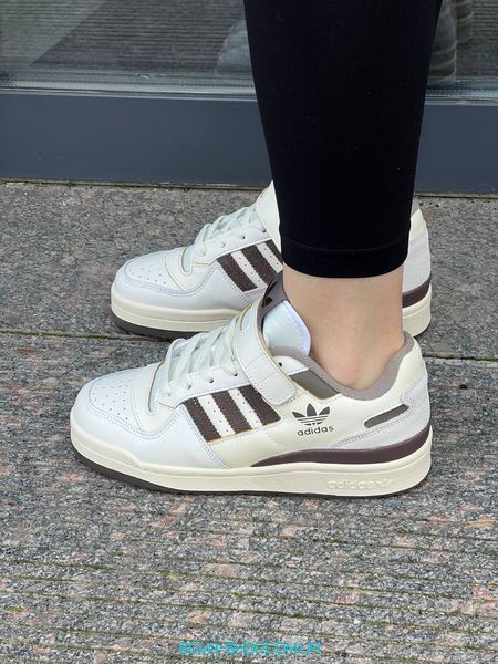 Мужские и женские кроссовки Adidas Forum 84 Low Brown фото