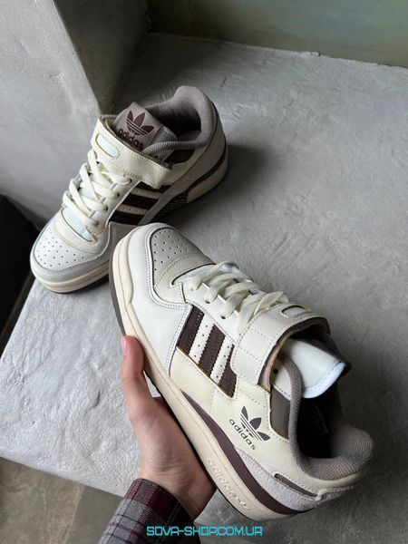 Мужские и женские кроссовки Adidas Forum 84 Low Brown фото