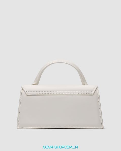 Жіноча сумка Jacquemus Le Chiquito Long White Leather Top Premium фото
