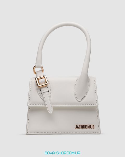 Женская сумка Jacquemus Le Chiquito Moyen Boucle White Premium фото