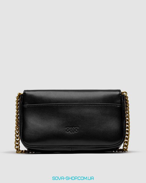 Женская сумка Pinko LoveBag Pocket Simply Black/Antique Gold Premium фото