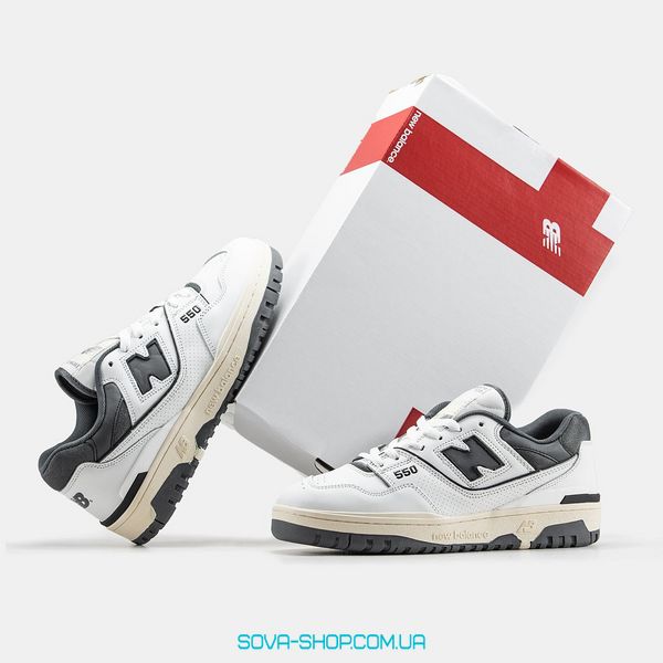 Чоловічі кросівки New Balance 550 White Grey фото