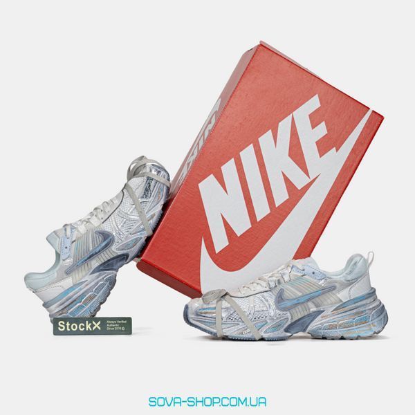 Жіночі кросівки Nike V2K Runtekk Custom White Blue фото