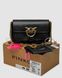 Жіноча сумка Pinko LoveBag Pocket Simply Black/Antique Gold Premium re-11436 фото 1