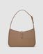 Жіноча сумка Yves Saint Laurent Hobo Le 5 A 7 Leather Shoulder Bag in Beige/Gold Premium re-11544 фото 3