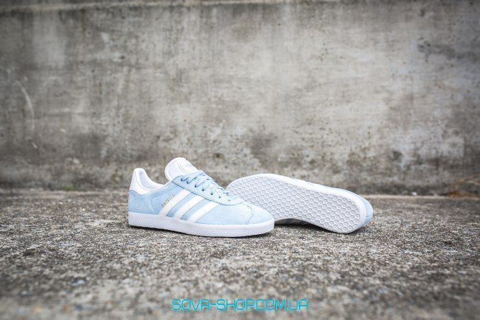 Жіночі кросівки Gazelle Light Blue Adidas фото