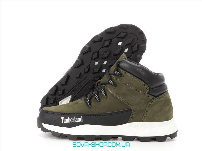 Зимові чоловічі ботинки Timberland Boots Winter PREMIUM NUBUCK WATERPROOF Haki Green фото