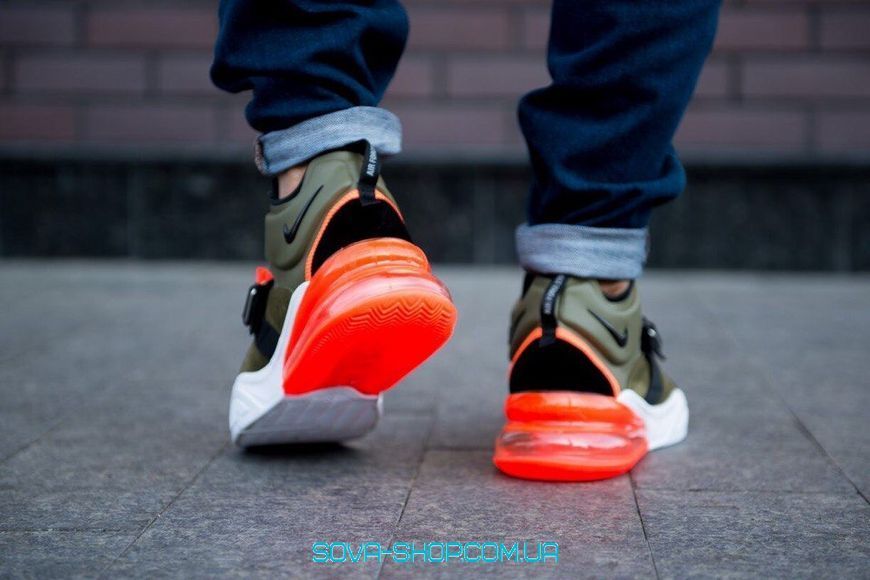 Чоловічі кросівки Air max 270 White green orange Nike фото