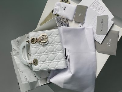 Женская сумка Christian Dior Small Lady Dior My ABCDIOR Bag White Premium фото