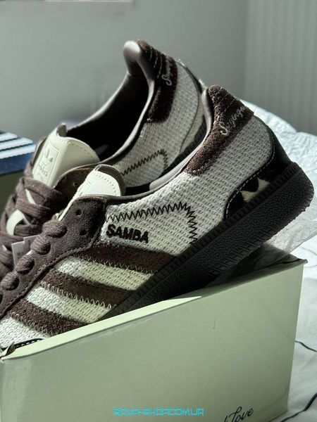 Женские кроссовки Adidas Samba x No Title Cow Print фото
