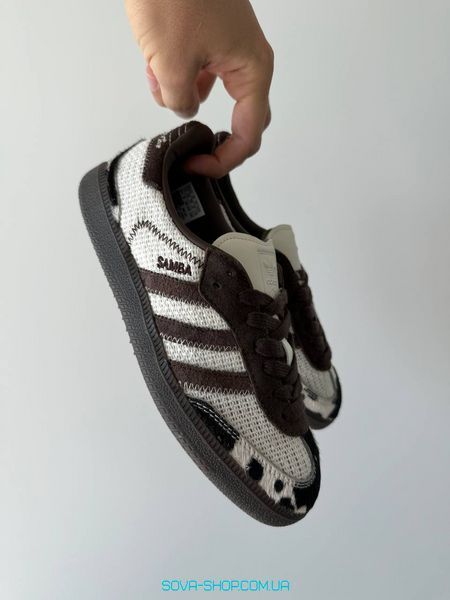 Женские кроссовки Adidas Samba x No Title Cow Print фото
