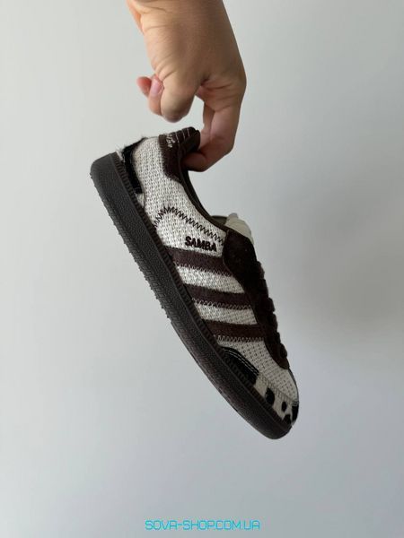 Женские кроссовки Adidas Samba x No Title Cow Print фото