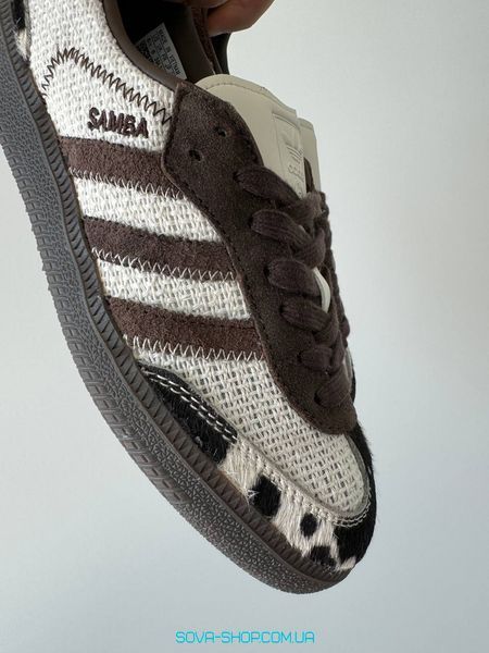 Женские кроссовки Adidas Samba x No Title Cow Print фото