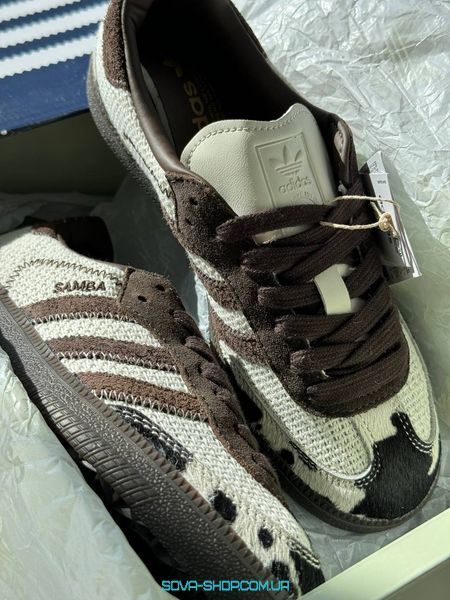 Женские кроссовки Adidas Samba x No Title Cow Print фото