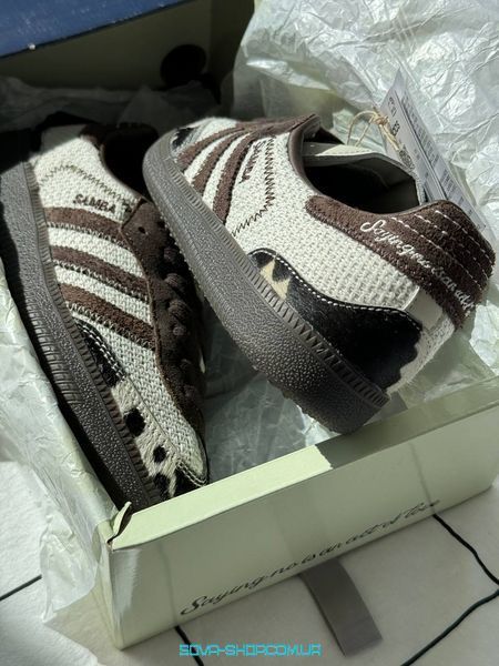 Женские кроссовки Adidas Samba x No Title Cow Print фото