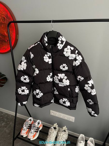 Зимова куртка Denim Tears The Cotton Wreath Puffer Jacket 'Black' фото