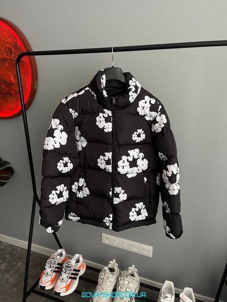 Зимова куртка Denim Tears The Cotton Wreath Puffer Jacket 'Black' фото