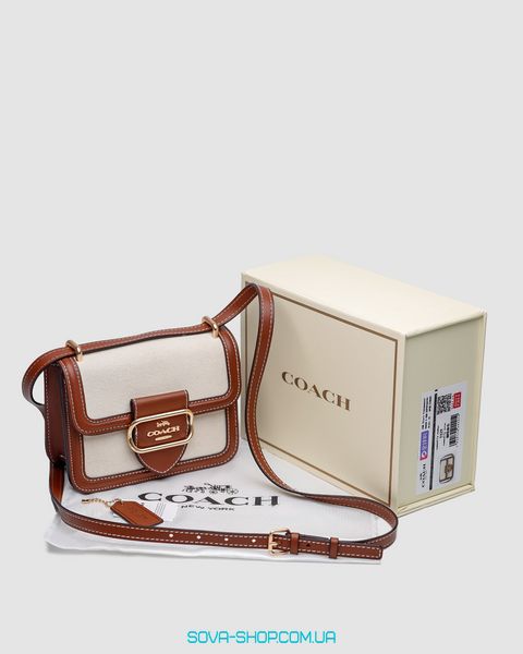 Женская сумка Coach Morgan Square Crossbody Bag Small Premium фото