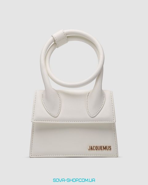 Жіноча сумка Jacquemus Le Chiquito Noeud Bag White Premium фото