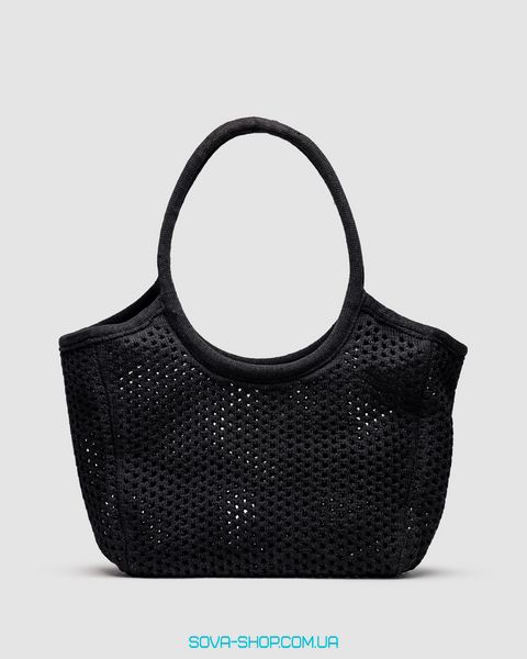 Женская сумка Miu Miu Raffia And Linen Tote Bag Black Premium фото