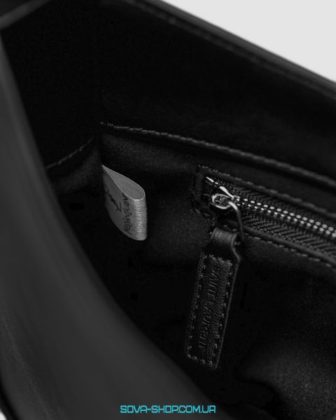 Жіноча сумка Yves Saint Laurent Hobo Le 5 A 7 Leather Shoulder Bag in Black/Silver Premium фото