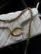 Жіноча сумка Coach Tabby Shoulder Bag 26 With Quilting White/Gold Premium re-12615 фото 6