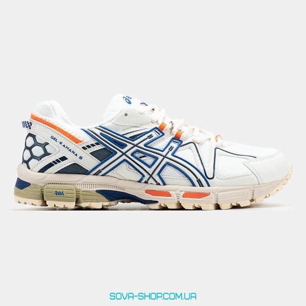 Мужские кроссовки Asics Gel Kahana 8 "White/Blue/Orange" фото