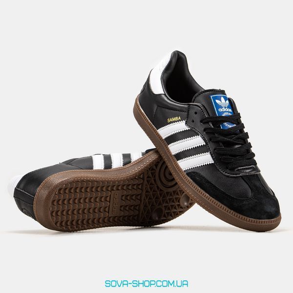 Чоловічі кросівки Adidas Samba Leather Black фото