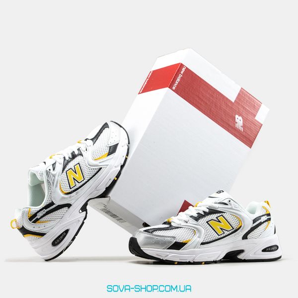 Мужские кроссовки New Balance 530 White Yellow Silver фото