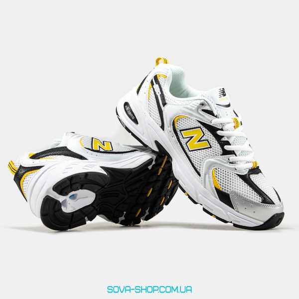 Чоловічі кросівки New Balance 530 White Yellow Silver фото