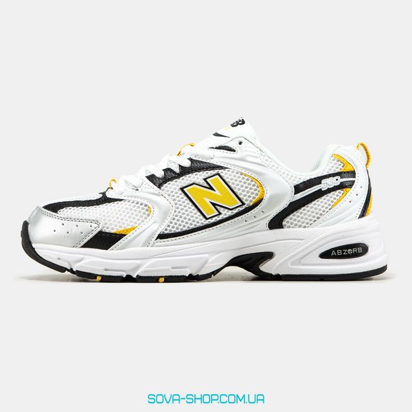 Чоловічі кросівки New Balance 530 White Yellow Silver фото