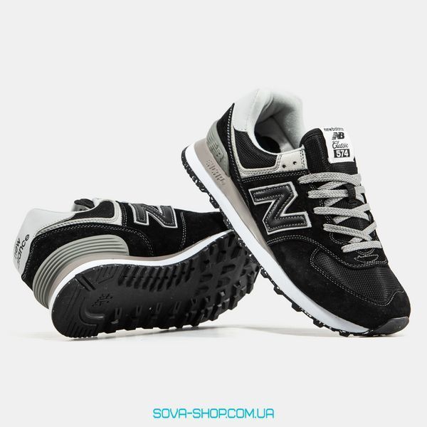 Чоловічі кросівки New Balance 574 Black Grey фото