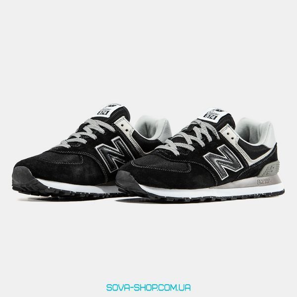 Чоловічі кросівки New Balance 574 Black Grey фото