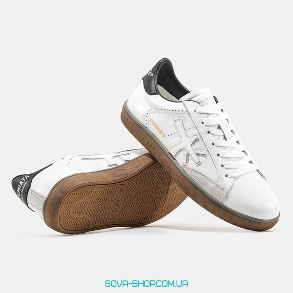 Чоловічі кросівки Premiata Steven Black White Premium фото
