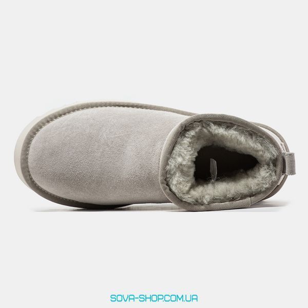 Женские зимние ботинки UGG Ultra Mini Platform Light Gray Premium фото