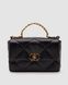 Жіноча сумка Chanel 19 Large Handbag Black/Gold Premium re-9174 фото 4