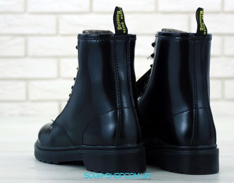Мужские зимние ботинки (С МЕХОМ) Dr. Martens All Black фото