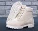 Мужские зимние ботинки (шерстяной мех) Timberland CLASSIC PREMIUM NUBUCK WATERPROOF CREAM re-3759 фото 1