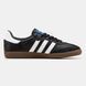 Чоловічі кросівки Adidas Samba Leather Black re-9114 фото 3