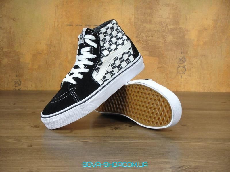 Женские кеды Supreme x V a n s Sk8-Hi Black Women V a n s фото