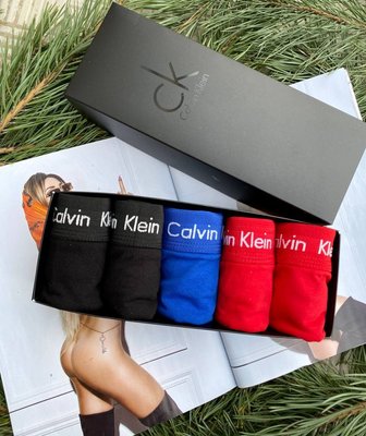 Набір чоловічих трусів Calvin Klein (в наборі 5 штук трусів) фото