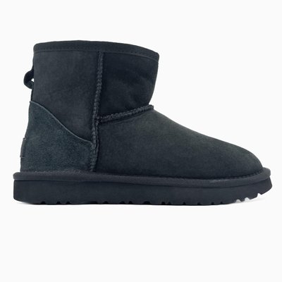 Жіночі зимові ботинки UGG Classic Mini Black PREMIUM фото