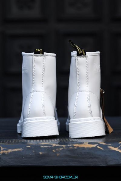 Зимові жіночі ботинки (ТЕРМО) Dr. Martens Tripple White фото