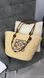 Жіноча сумка Loewe Classic Panier in Raffia and Calfskin Premium re-129422 фото 1
