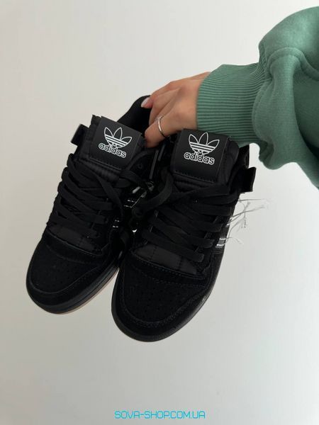 Женские кроссовки Adidas Forum Black / White Threads фото