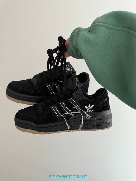 Женские кроссовки Adidas Forum Black / White Threads фото