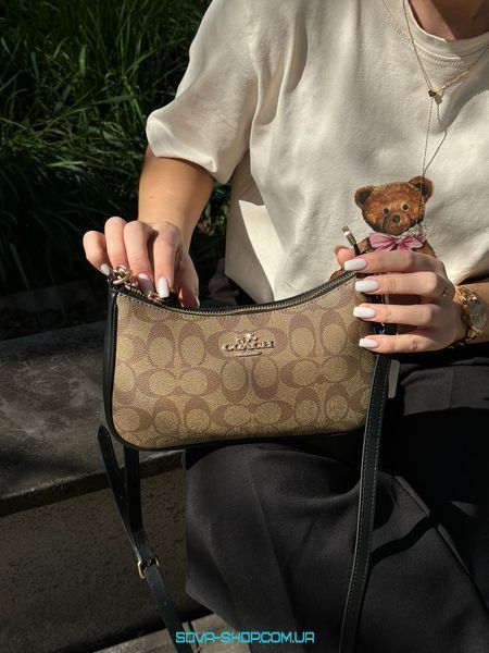 Жіноча сумка Coach Teri Shoulder Bag In Signature Canvas Premium фото