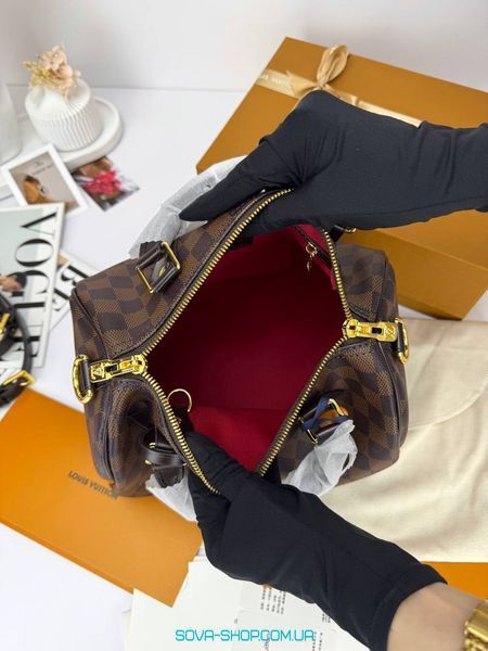 Женская сумка Louis Vuitton Speedy 25 Nano Brown/Chess Premium фото